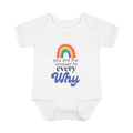 "The Answer to Every Why" Rainbow Baby Bodysuit