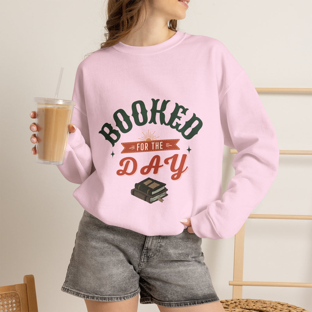 “Booked for the Day” Cozy Reader Sweatshirt
