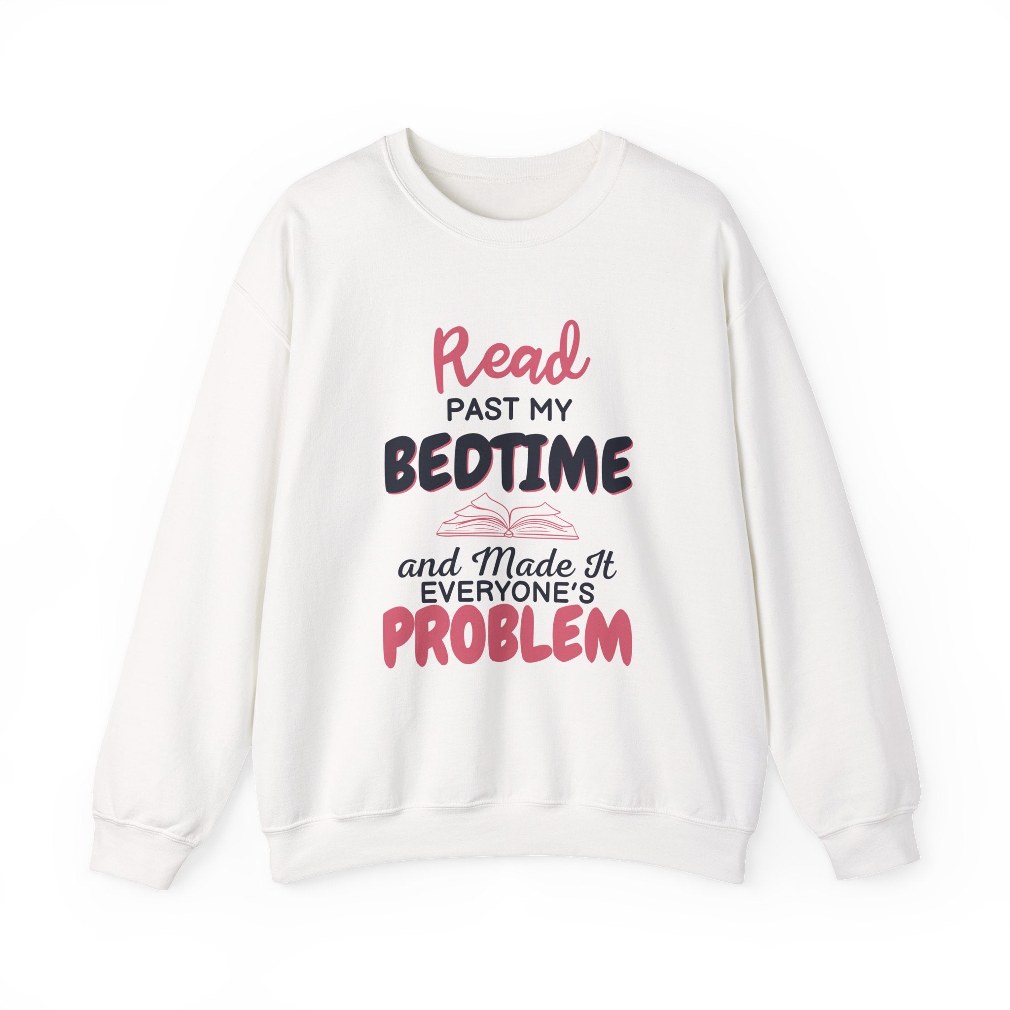 Copy of Copy of Copy of Copy of Copy of Sweatshirt — "Booked for the Day" Cozy Reader Crewneck
