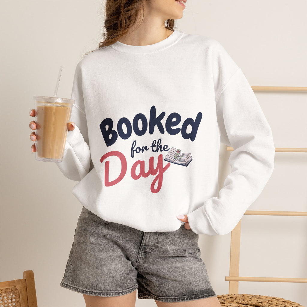 “Booked for the Day” Cozy Reader Sweatshirt