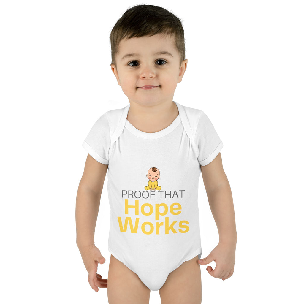 "Proof That Hope Works" Rainbow Baby Bodysuit