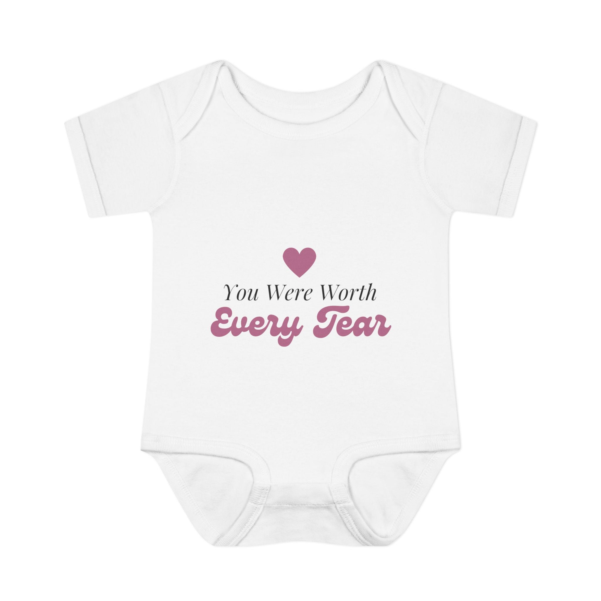 "You Were Worth Every Tear" Rainbow Baby Bodysuit