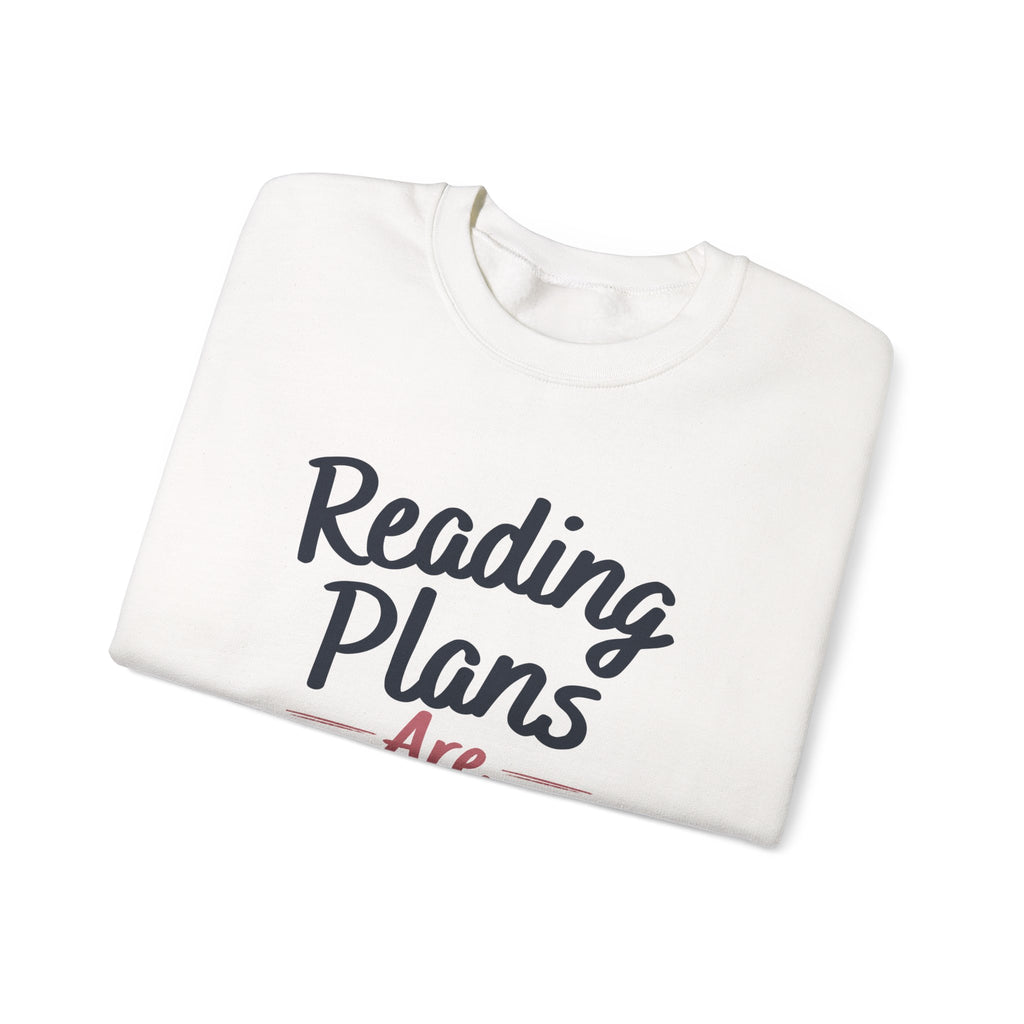 “Reading Plans Are Real Plans” Cozy Reader Sweatshirt