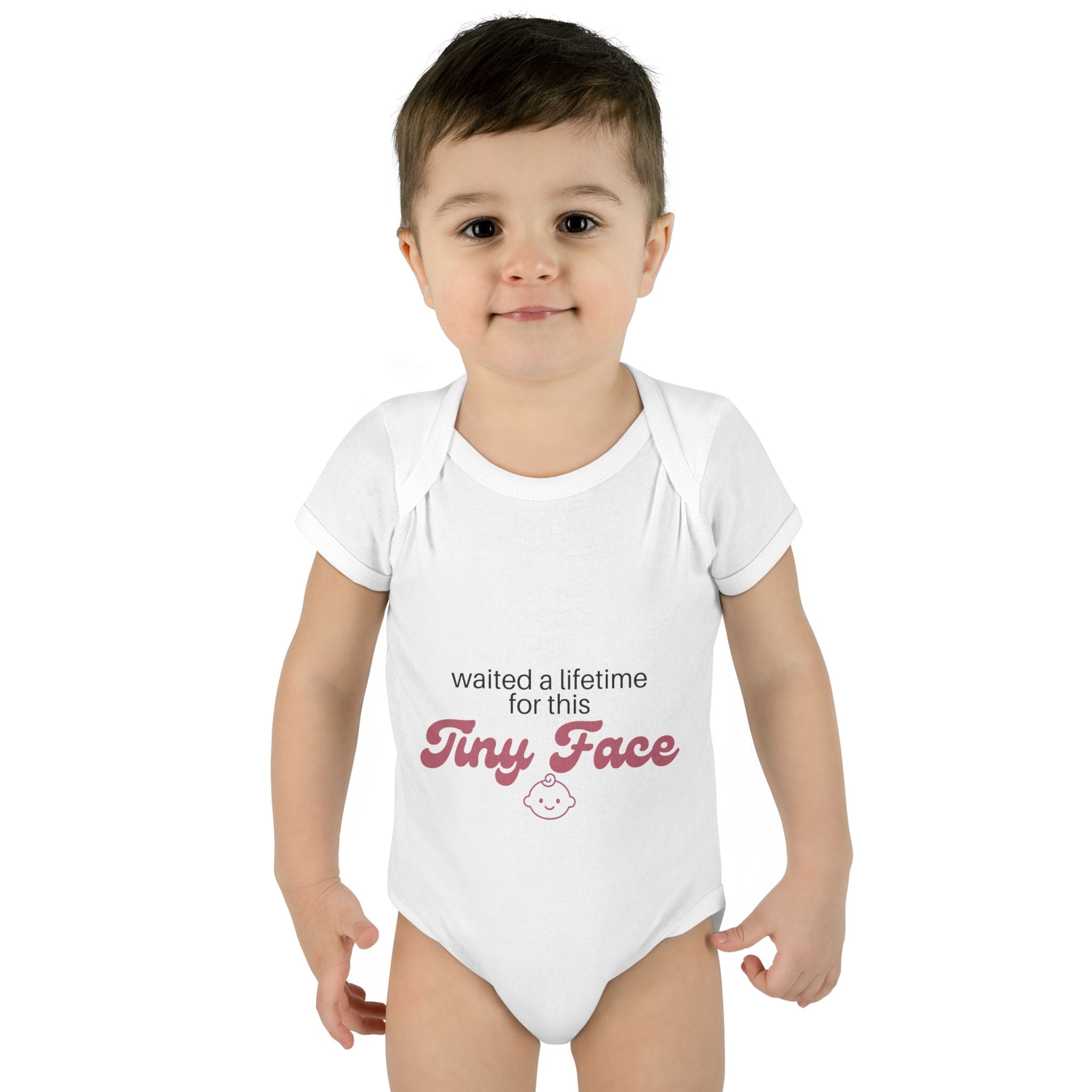 "Waited a Lifetime for This Tiny Face" Baby Bodysuit