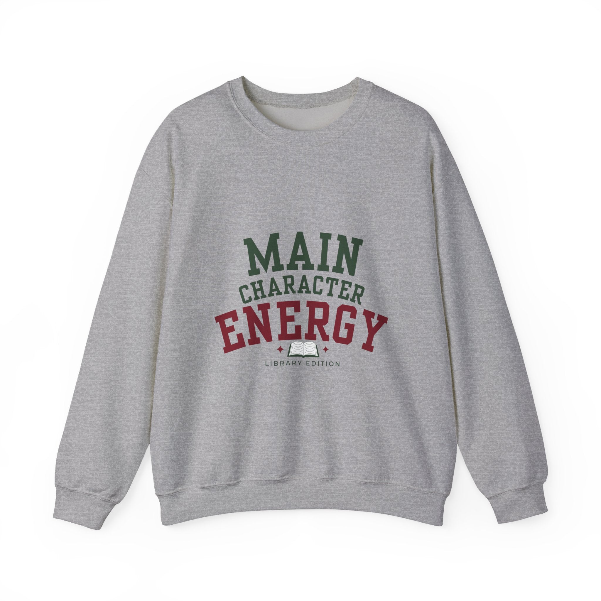 “Main Character Energy: Library Edition” Cozy Reader Sweatshirt