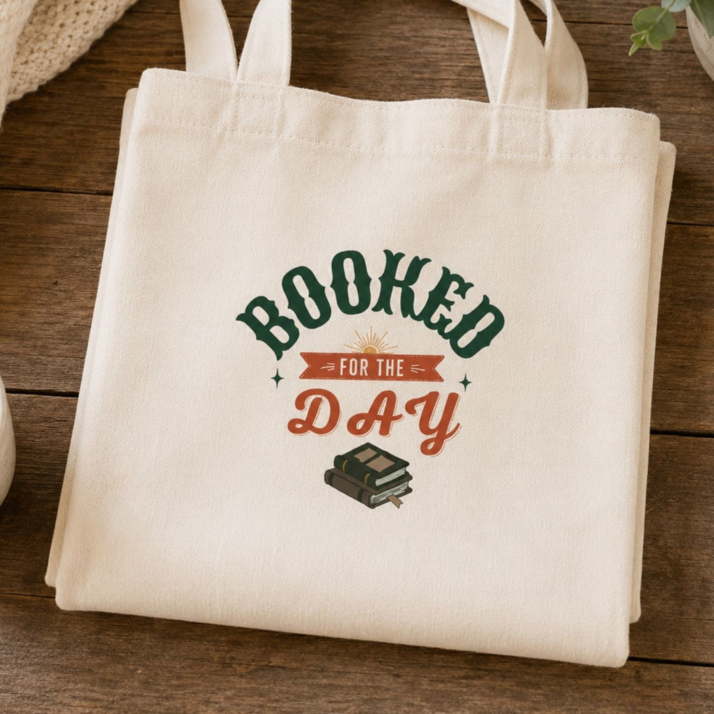 “Booked for the Day” Book Lover Tote Bag