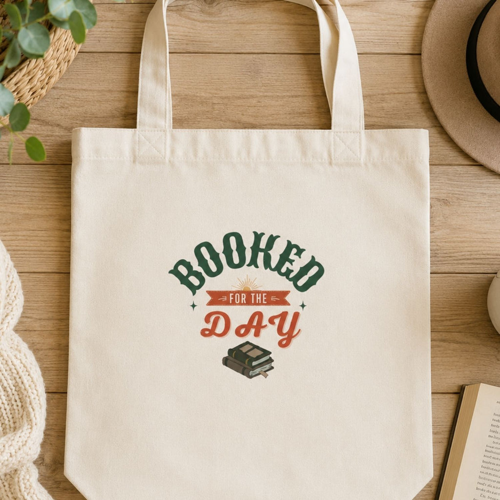 “Booked for the Day” Book Lover Tote Bag