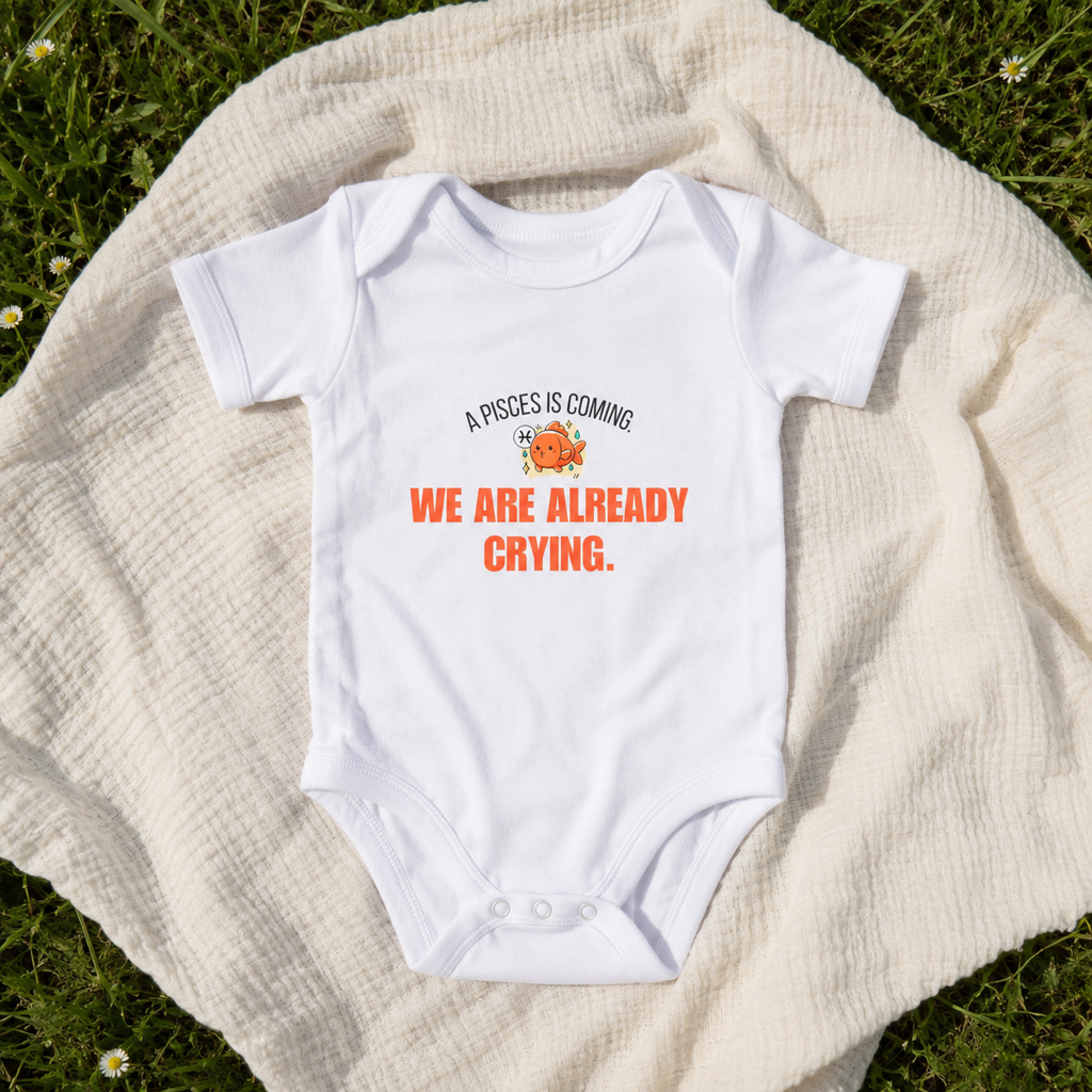 Pisces "We're Already Crying" Baby Bodysuit