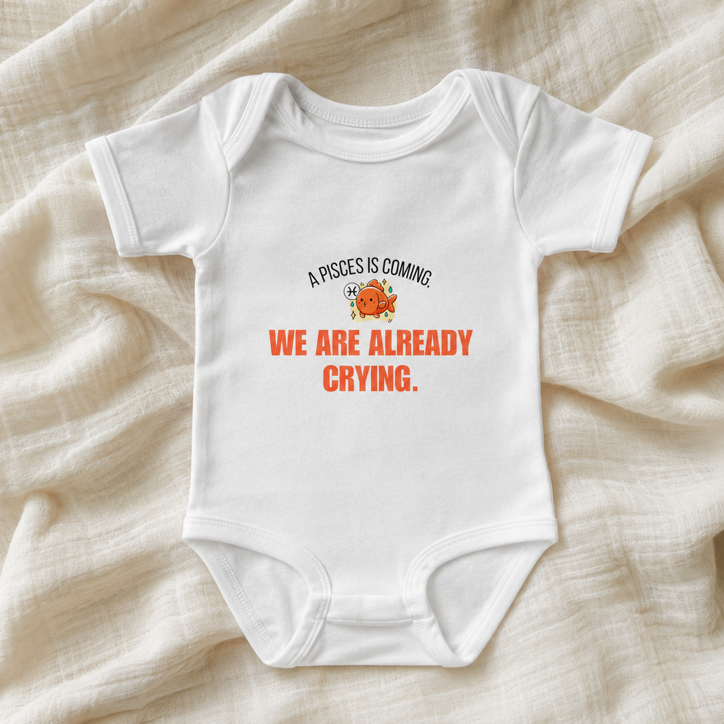 Pisces "We're Already Crying" Baby Bodysuit