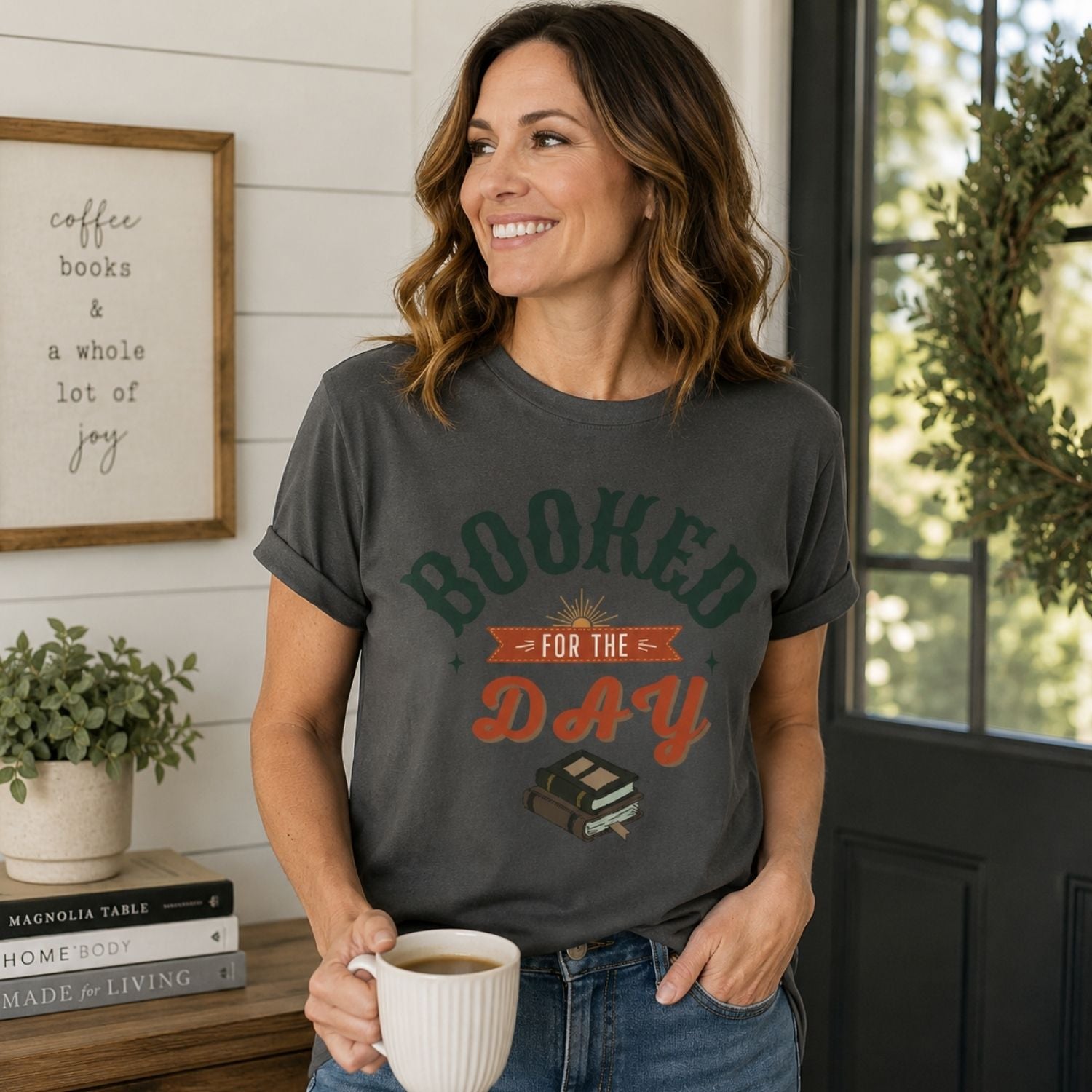 “Booked for the Day” Funny Reading Lover T-Shirt