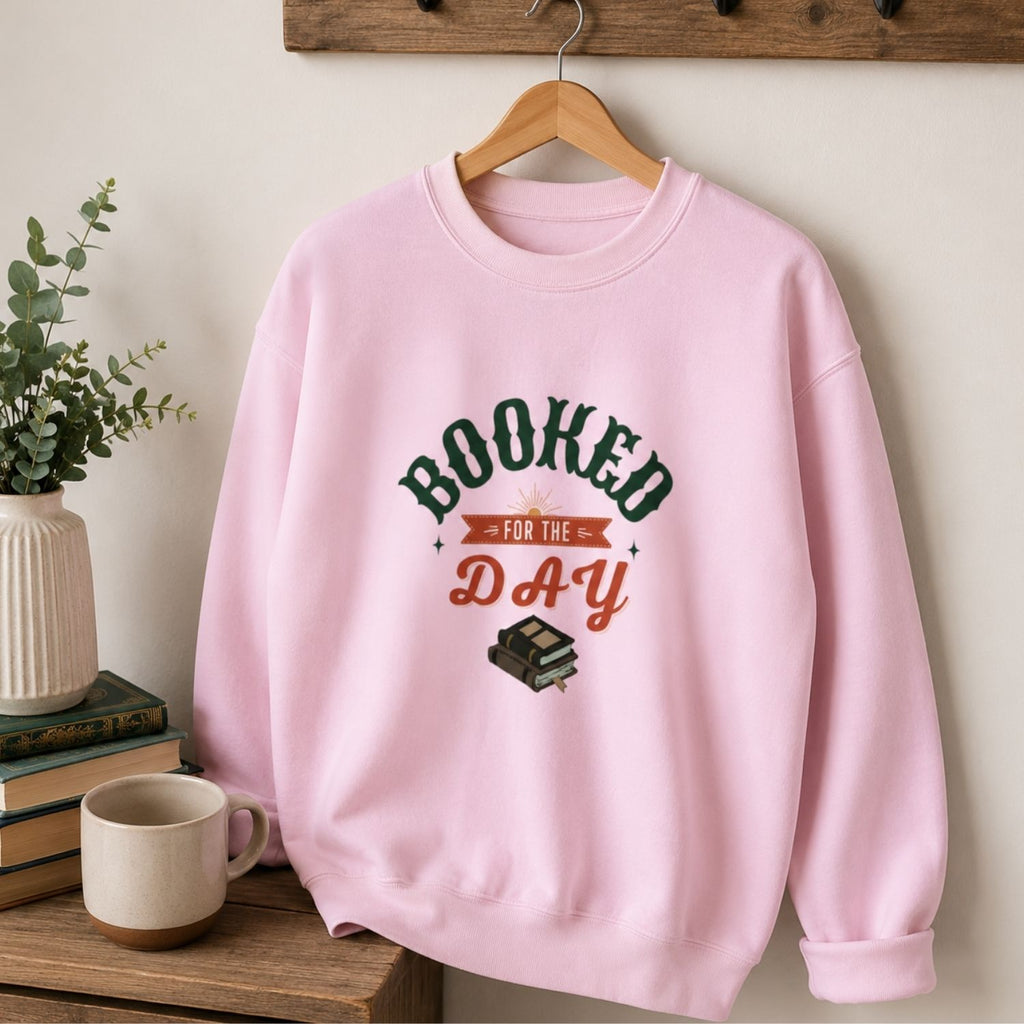 “Booked for the Day” Cozy Reader Sweatshirt