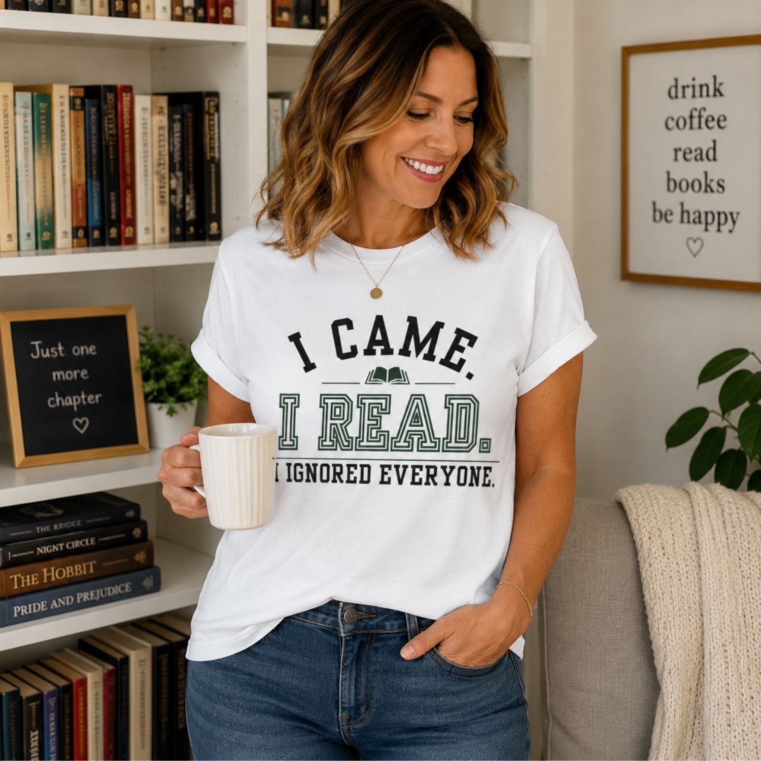 “I Came. I Read. I Ignored Everyone.” Funny Reading Lover T-Shirt