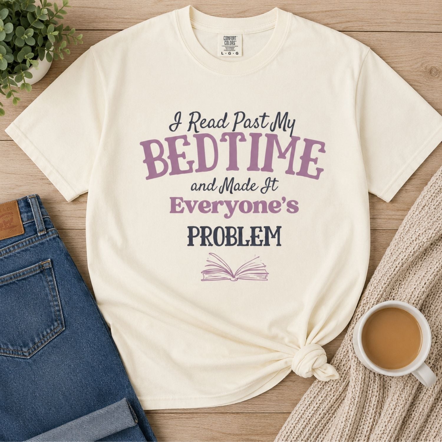 “Booked for the Day” Funny Reading Lover T-Shirt