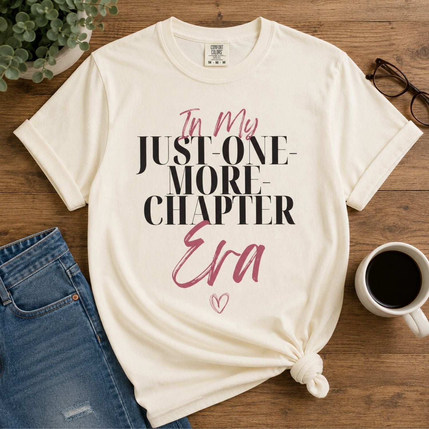 “In My Just-One-More-Chapter Era” Funny Reading Lover T-Shirt