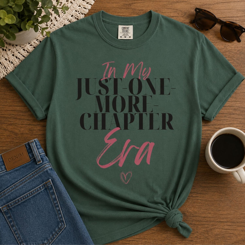 “In My Just-One-More-Chapter Era” Funny Reading Lover T-Shirt