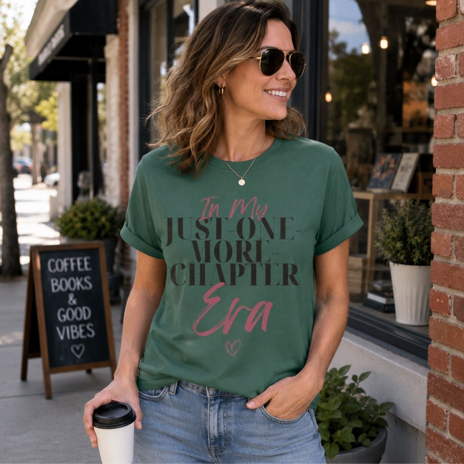 “In My Just-One-More-Chapter Era” Funny Reading Lover T-Shirt