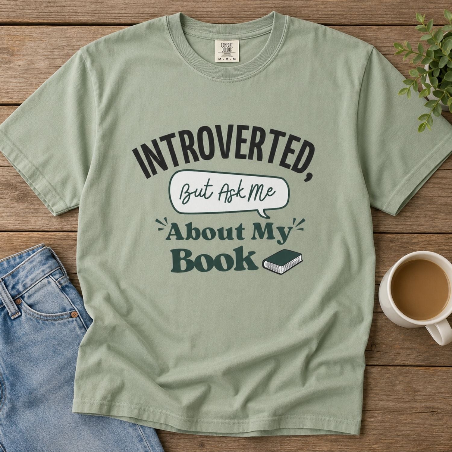 “Introverted but Ask Me About My Book” Funny Reading Lover T-Shirt