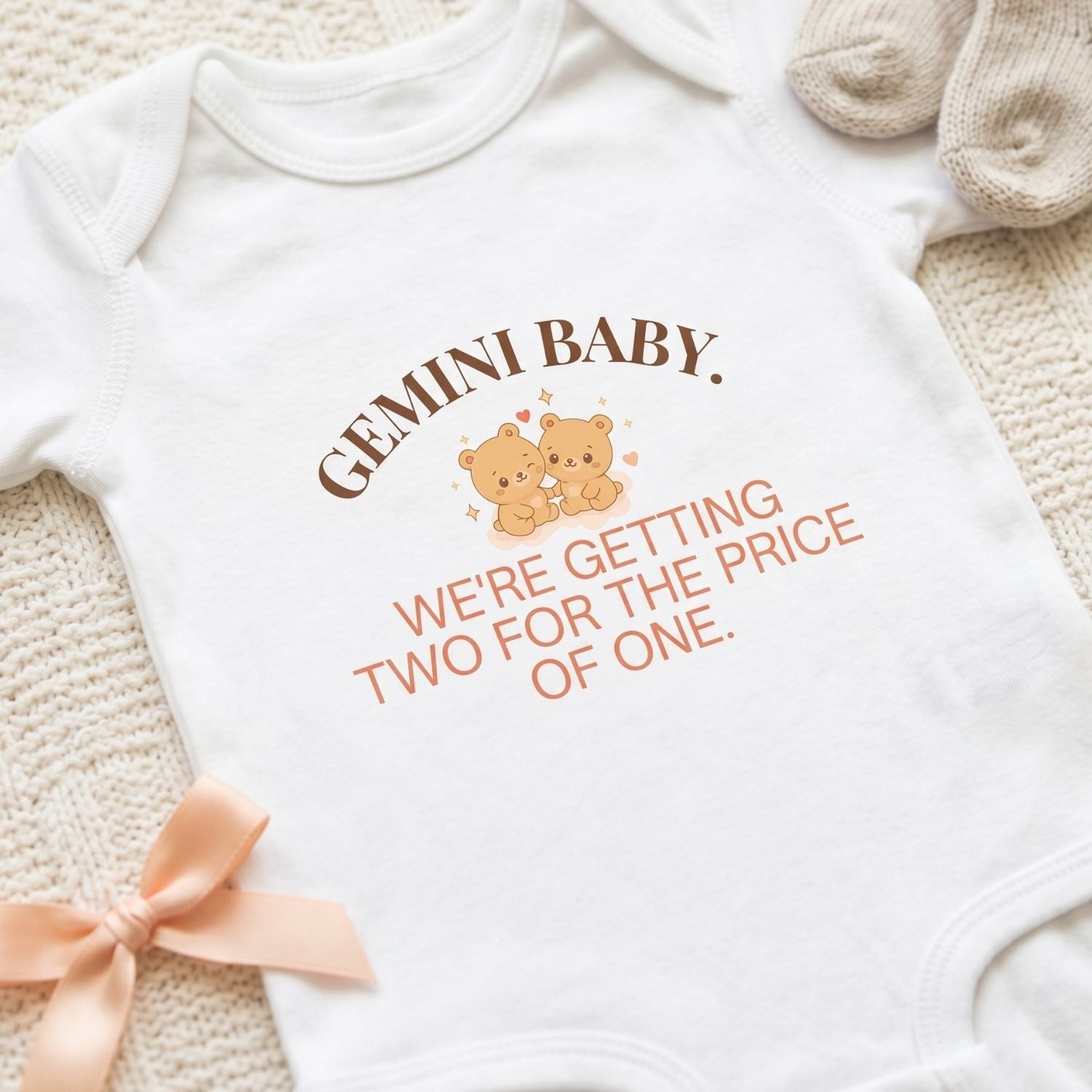 Gemini "Two for the Price of One" Baby Bodysuit