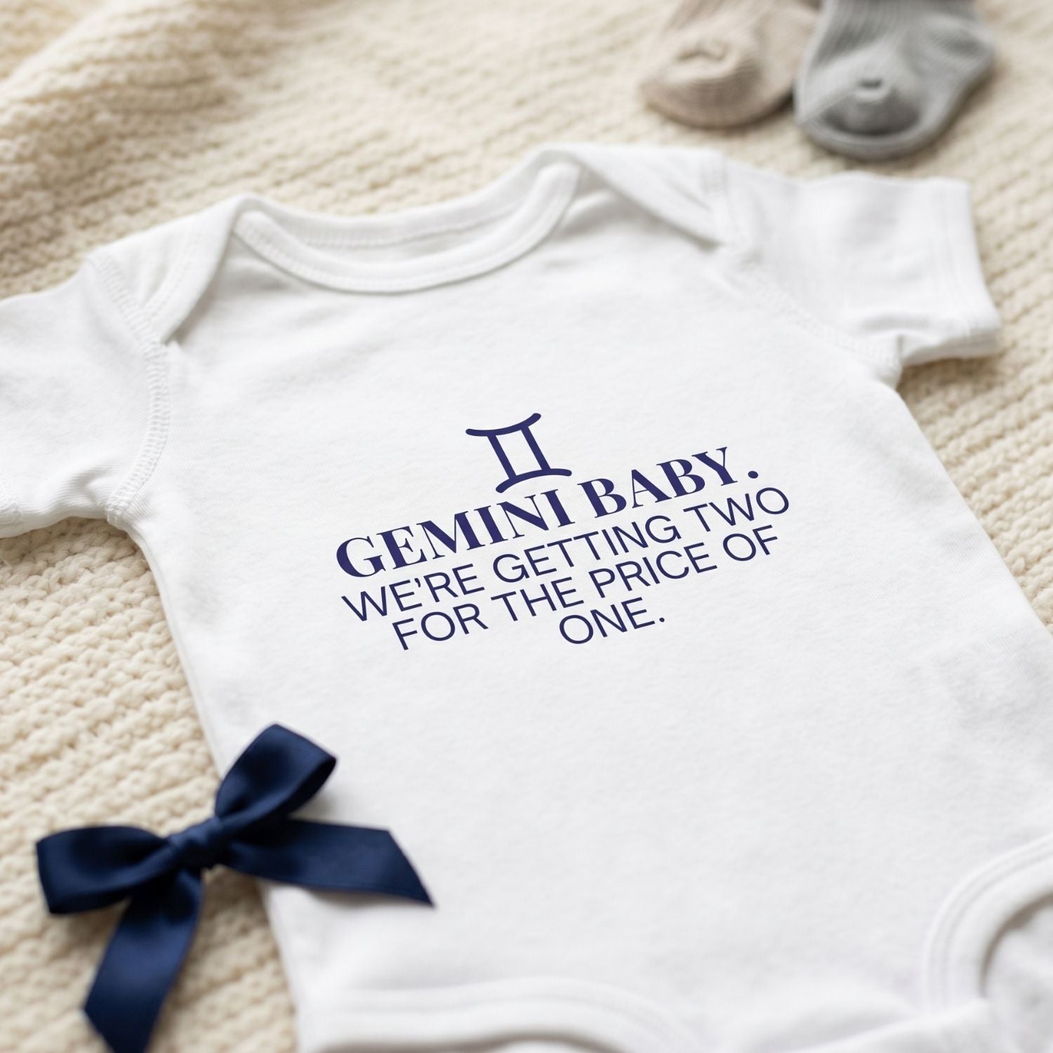 Gemini "Two for the Price of One" Baby Bodysuit