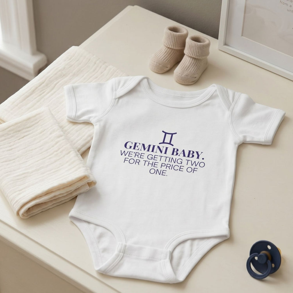 Gemini "Two for the Price of One" Baby Bodysuit