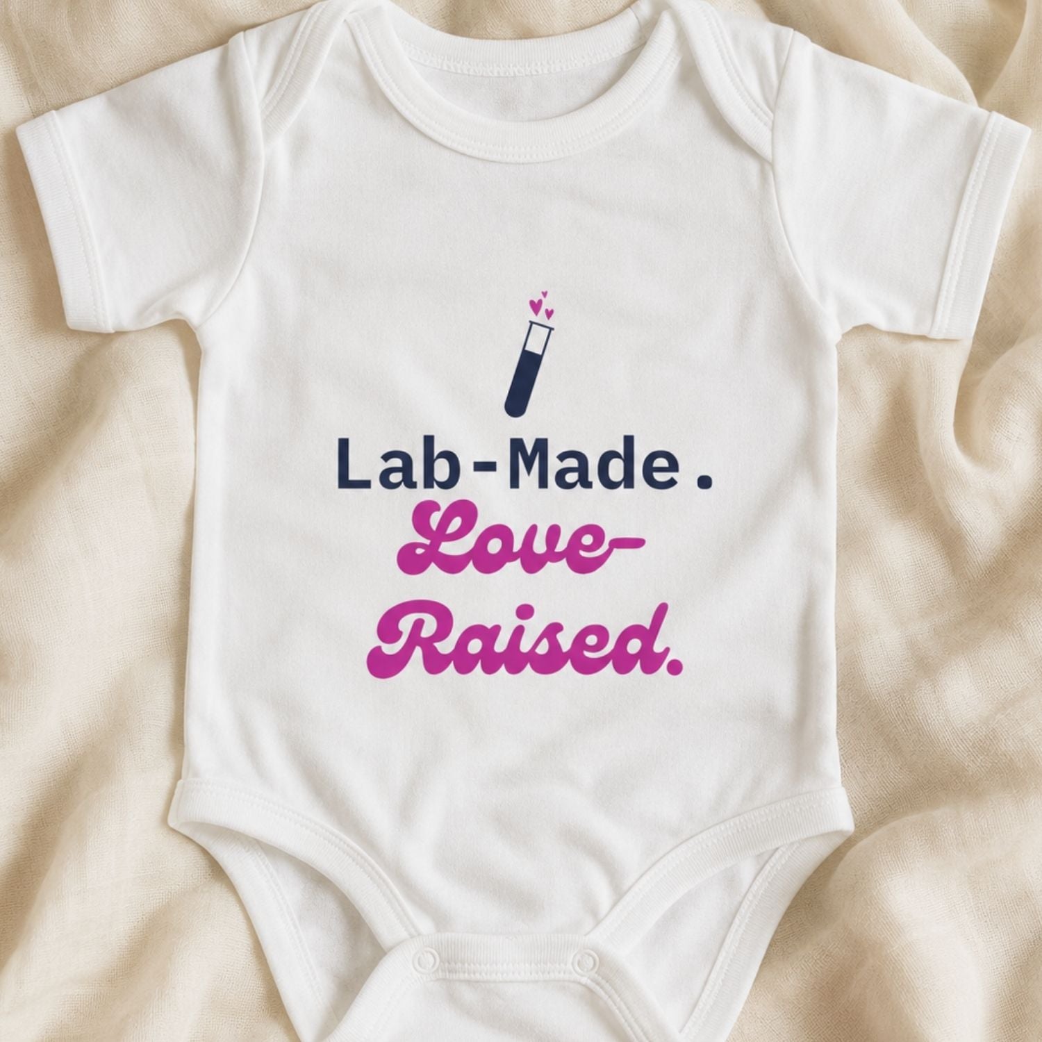IVF "Lab-Made, Love-Raised" Baby Bodysuit